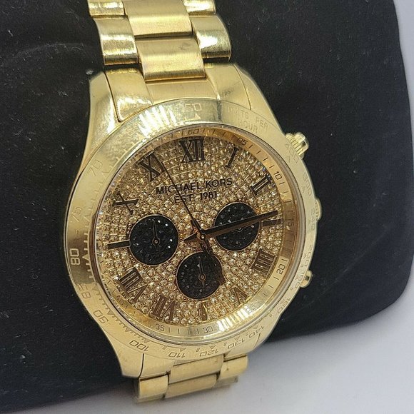 Michael Kors Layton Glitz MK5830 Womens Stainless - Picture 4 of 11